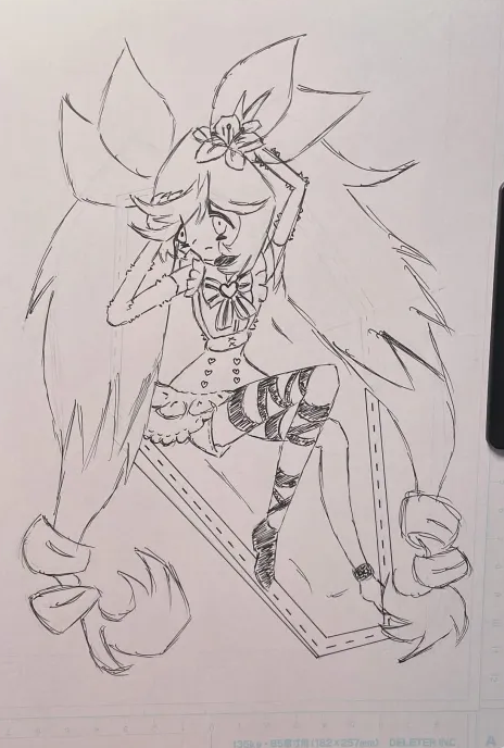 jirai illustration sketch