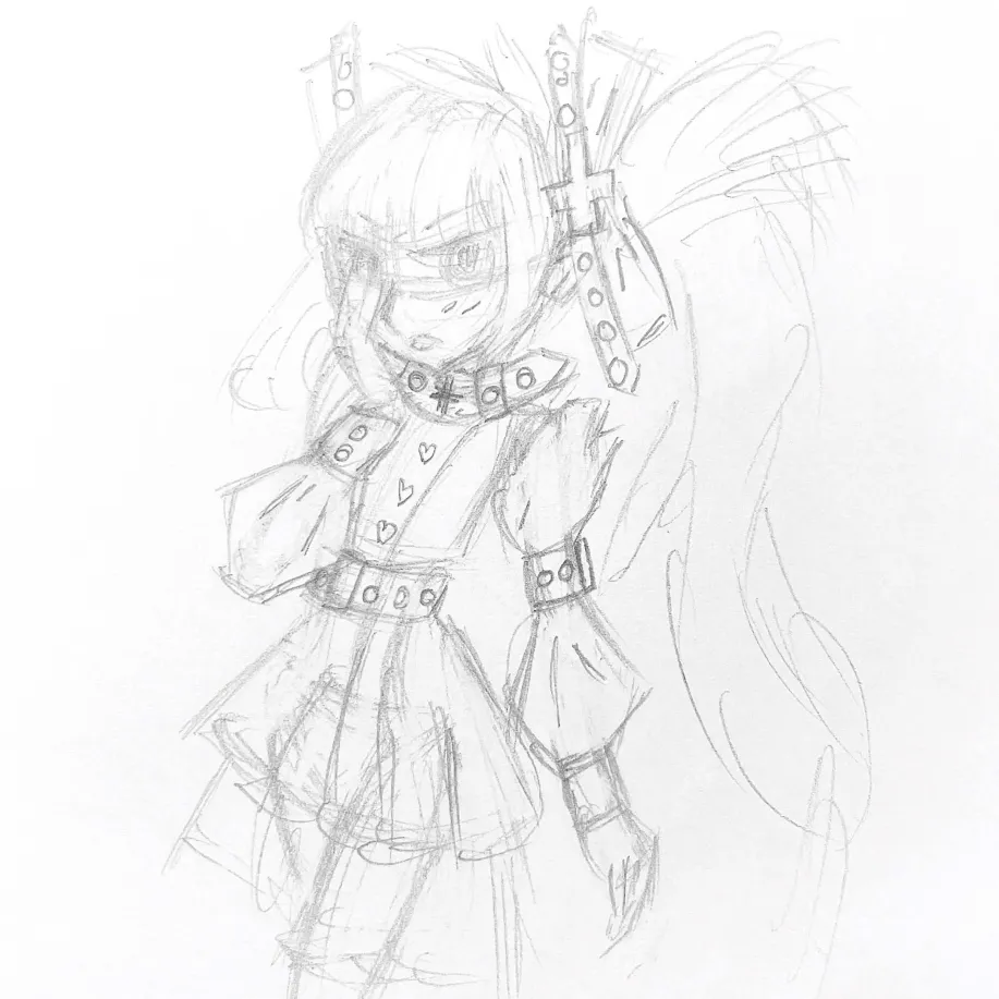 dimmoire code:nursecore dress sketch croquis