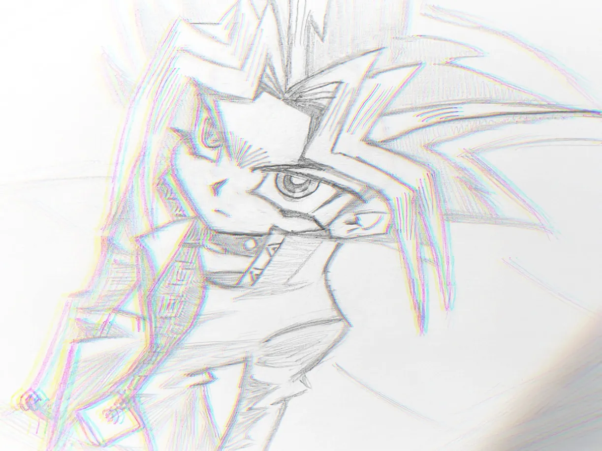duel king yami sketch