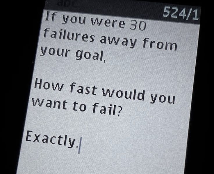 how many failures until i reach my goal?