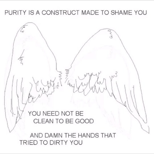 purity is a construct meant to shame you