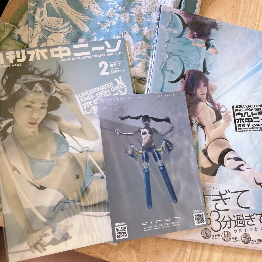 underwater kneehigh girls books!