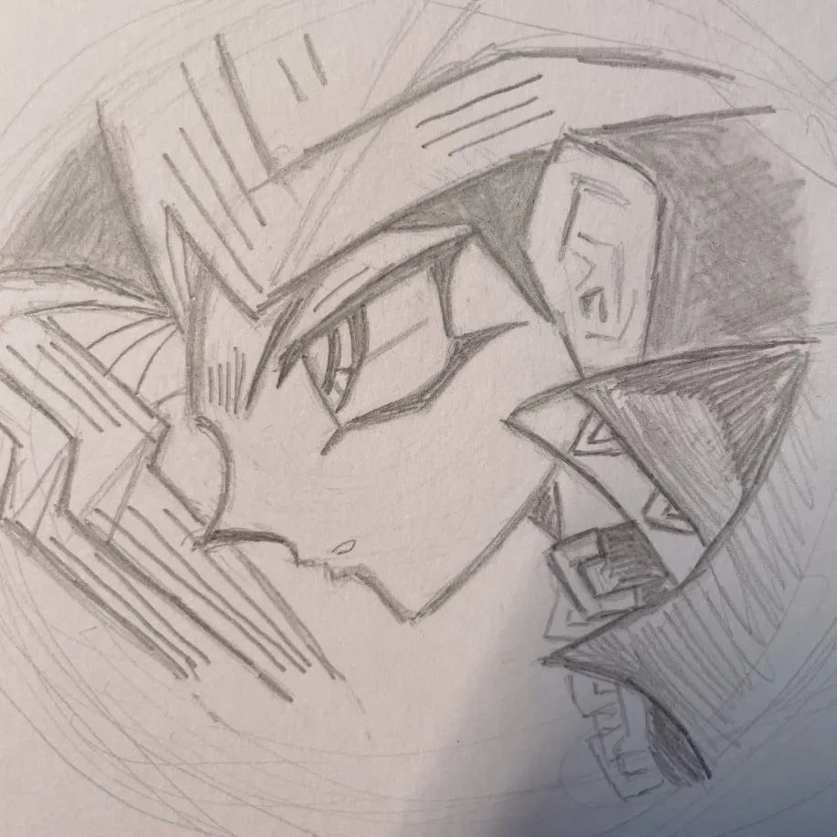 yami side profile sketch