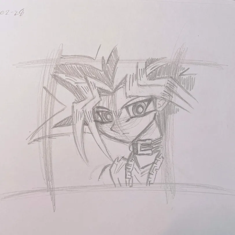 yami yugi sketch