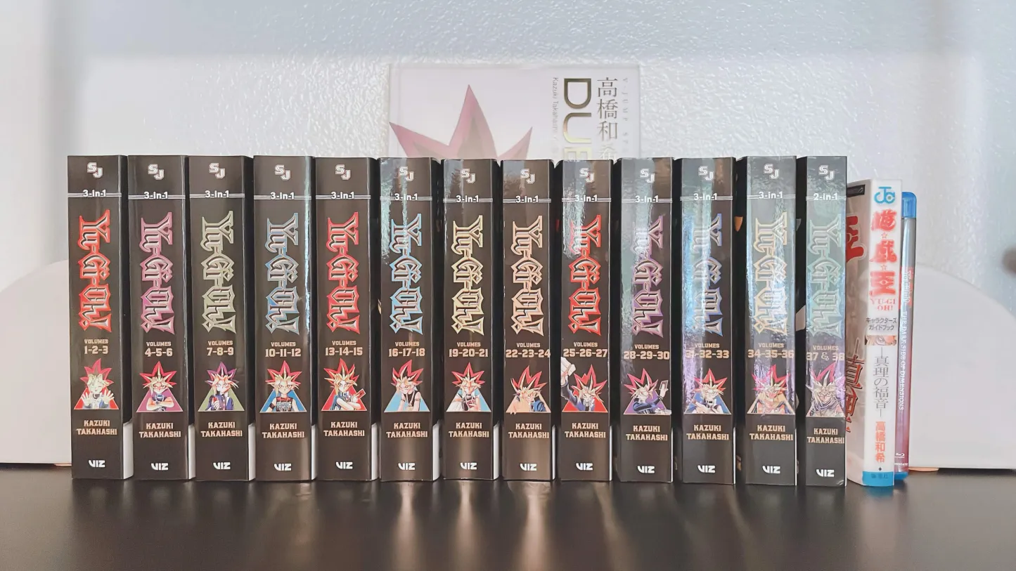 my yugioh manga/book collection!
